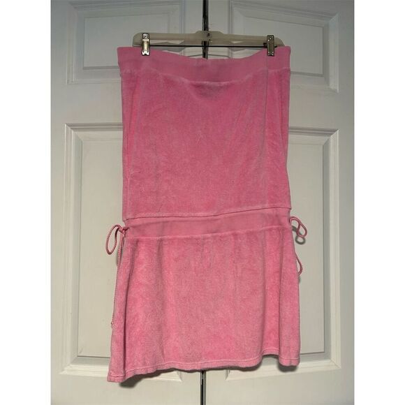 PINK Victoria's Secret Women's Strapless Pink Dress Size M Short Casual - Picture 5 of 5